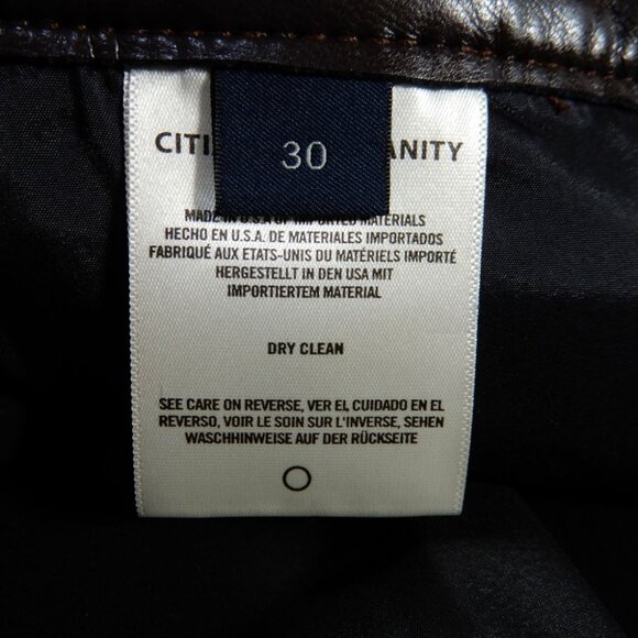 Citizens of Humanity Jolene Jeans Pants Size 30 High Rise Leather Brown NEW - Picture 7 of 10
